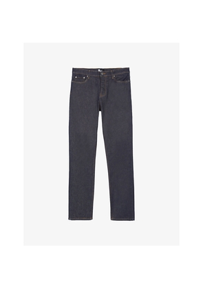 Mens The Kooples Contrast-Stich Slim-Leg Stretch-Denim Jeans