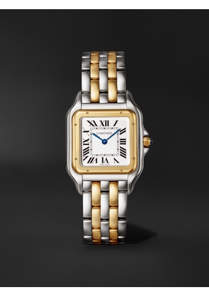 Cartier - Panthère de Cartier Large 42mm 18-Karat Gold and Steel Watch, Ref. No. W2PN0016 - Men - White