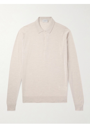 John Smedley - Belper Slim-Fit Merino Wool Polo Shirt - Men - Neutrals - S