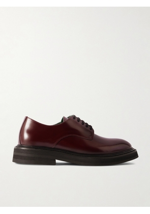 VINNY's - Officer Polished-Leather Derby Shoes - Men - Burgundy - EU 40