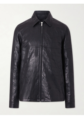 Rick Owens - Brad Textured Leather Jacket - Men - Black - IT 46
