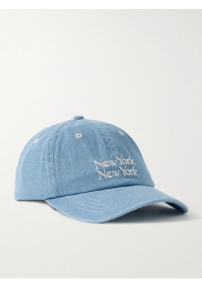 Corridor - NY NY Embroidered Cotton-Twill Baseball Cap - Men - Blue