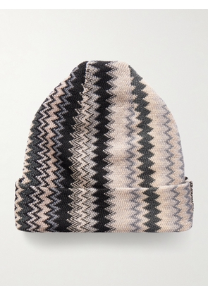 Missoni - Striped Wool-Blend Beanie - Men - Brown