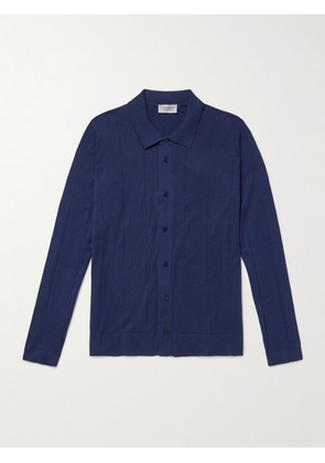 John Smedley - Floyd Sea Island Cotton Cardigan - Men - Blue - S