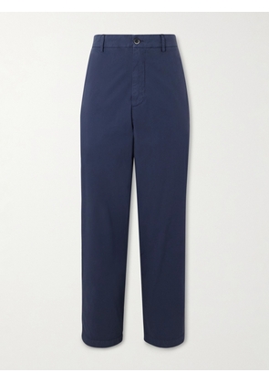 Barena - Straight-Leg Garment-Dyed Cotton-Blend Suit Trousers - Men - Blue - IT 46