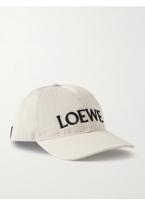 LOEWE - Louis Wain Logo-Embroidered Cotton-Twill Baseball Cap - Men - White - S