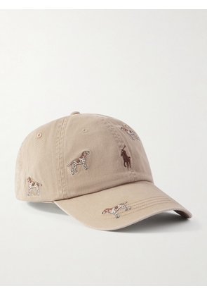 Polo Ralph Lauren - Logo-Embroidered Cotton-Twill Baseball Cap - Men - Neutrals