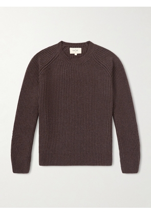 Folk - Direction Ribbed Wool-Blend Sweater - Men - Brown - XS