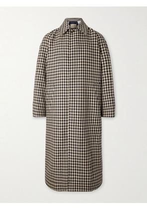 Valentino Garavani - Gingham Cotton and Wool-Blend Coat - Men - Neutrals - IT 46