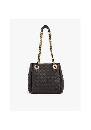 Womens Bottega Veneta Parachute Chain Intrecciato Mini Leather Shoulder Bag