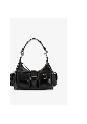 Womens The Kooples Amelia Leather Shoulder Bag