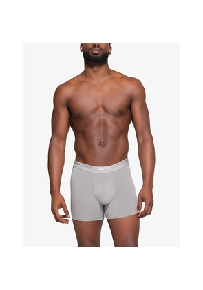 Mens Skims Branded-Waistband 3In Pack Of Three Stretch-Modal Boxer Briefs