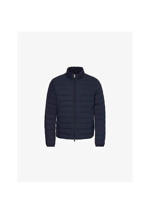 Mens Emporio Armani Badge Padded Slim-Fit Woven-Down Jacket