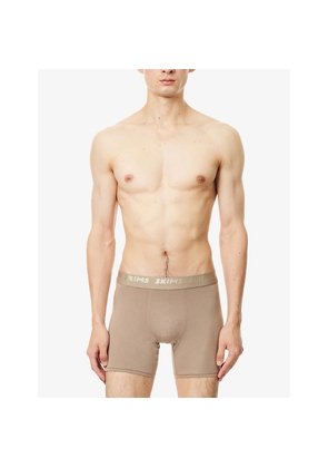 Mens Skims Branded-Waistband 5In Pack Of Three Stretch-Modal Boxer Briefs