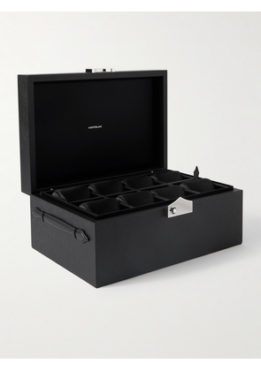 Montblanc - Cross-Grain Leather Eight-Piece Watch Box - Men - Black
