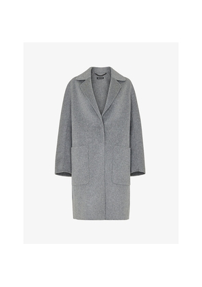 Womens Whistles Cassie Double-Face Wool-Blend Coat