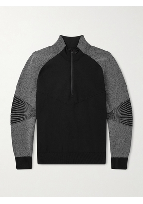 Nike - Tech Pro Stretch-Knit Half-Zip Sweater - Men - Black - S