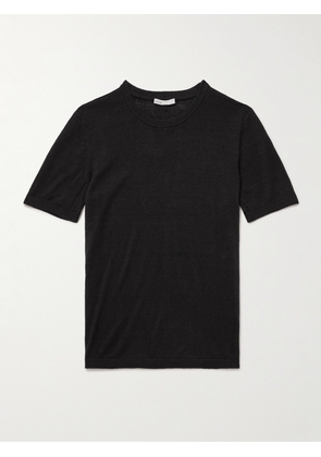 Onia - Linen T-Shirt - Men - Black - S