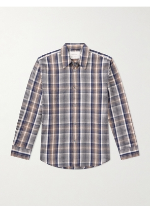 Studio Nicholson - Aaron Levine View Checked Cotton Shirt - Men - Blue - XS