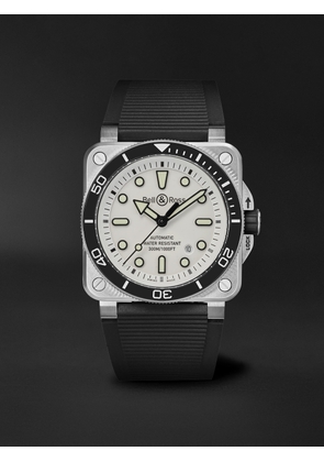 Bell & Ross - BR-03 Diver Automatic 42mm Stainless Steel and Rubber Watch, Ref. No. BR03A-D-WH-ST/SRB - Men - White