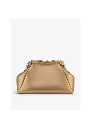 Womens Bvlgari Serpentine Leather Clutch Bag