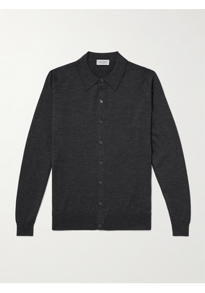 John Smedley - Tibor Merino Wool Cardigan - Men - Gray - S