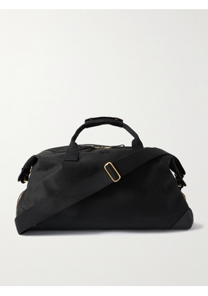 Bennett Winch - Weekender Leather-Trimmed Cotton-Canvas Holdall - Men - Black