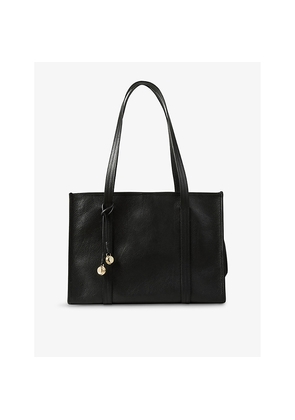 Womens Sandro Soft Leather Shopping Tote Bag