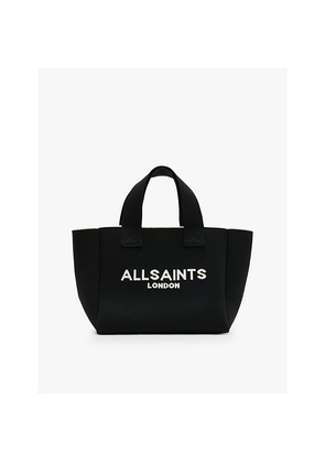 Womens Allsaints Izzy Mini Logo-Jacquard Woven Tote