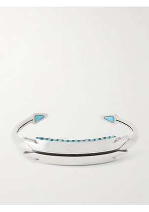 Jacques Marie Mage - Weston Sterling Silver, Kingman Turquoise and 18-Karat Gold Cuff - Men - Silver - M