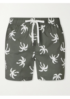 Onia - Charles Straight-Leg Mid-Length Printed Swim Shorts - Men - Green - S