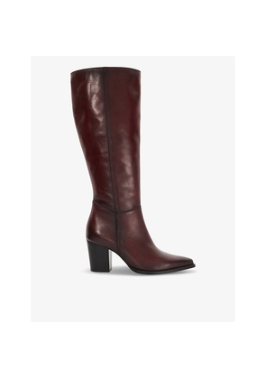 Womens Dune Silahs Western Knee-High Leather Boots