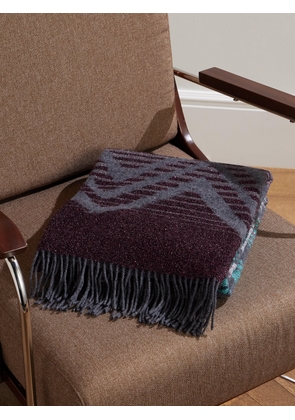 Missoni Home - Moonlight Fringed Metallic Jacquard-Knit Wool-Blend Throw - Men - Multi