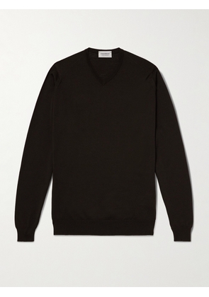 John Smedley - Shipton Slim-Fit Extrafine Merino Wool Sweater - Men - Brown - S