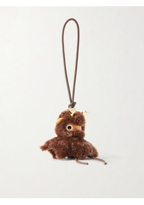 LOEWE - Deer Puzz Shearling Bag Charm - Men - Brown