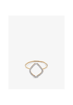 Monica Vinader Riva Kite Lab Grown Diamond and 14ct Solid-Gold Ring