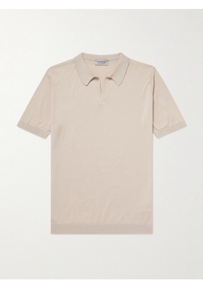 John Smedley - Noah Sea Island Cotton Polo Shirt - Men - Neutrals - S