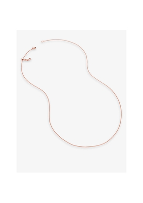 Womens Monica Vinader Fine 18ct Rose Gold-Plated Vermeil Sterling-Silver Chain Necklace