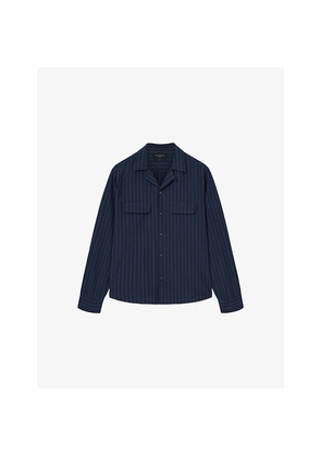 Mens Allsaints Stanley Striped Long-Sleeve Cotton Shirt