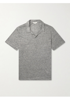 Onia - Shaun Linen-Jersey Polo Shirt - Men - Gray - S