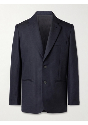 Studio Nicholson - Aaron Levine Burlington Slim-Fit Herringbone Wool Suit Jacket - Men - Blue - S