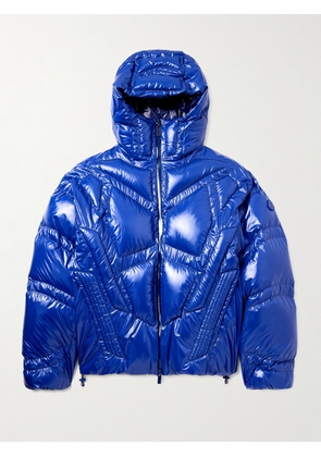 Moncler Genius - A$AP Rocky Bahianinha Quilted Glossed-Shell Hooded Down Jacket - Men - Blue - 1