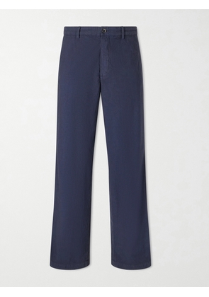 Barena - Straight-Leg Garment-Dyed Cotton Trousers - Men - Blue - IT 46