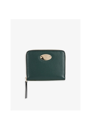 Womens Mulberry Plaque-Embellished Grained-Leather Wallet