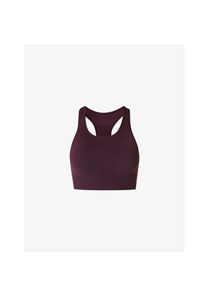 Womens Sweaty Betty Stamina Soft-Cup Stretch-Woven Sports Bra