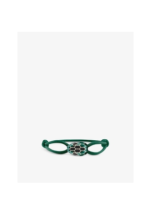 Bvlgari Serpenti Forever Cord, Brass, Agate and Enamel Bracelet