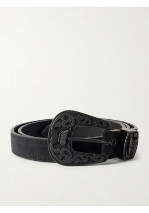 Needles - Papillon 2.5cm Suede Belt - Men - Black - 30