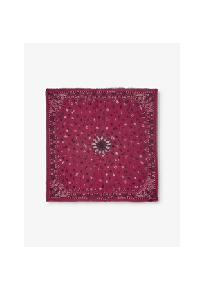 Womens Zadig&Voltaire Bandana-Pattern Square Cotton Scarf