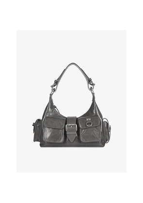 Womens The Kooples Amelia Leather Shoulder Bag