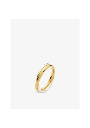 Womens Missoma Lucy Williams Entwine 18ct Yellow-Gold Vermeil and Rhodium-Plated 925 Sterling Silver Ring